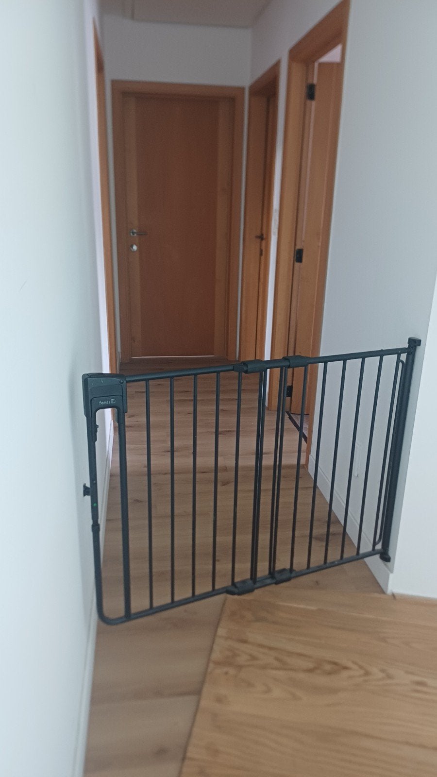 Fenss Veiligheidshekje - Zwart, uitschuifbaar, Ophalen, Gebruikt, Metaal of IJzer, Schroefhekje