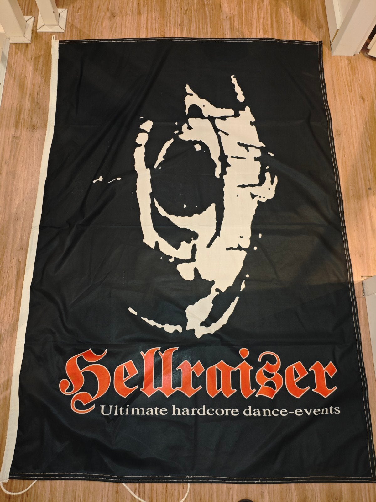 Zeldzame hellraiser vlag Thunderdome hardcore, Diversen, Vlaggen en Wimpels, Ophalen of Verzenden