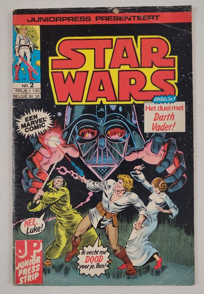 Star Wars #2 JuniorPress 1982 nederlands stripboek, Boeken, Strips | Comics, Europa, Ophalen of Verzenden, Gelezen, Eén comic