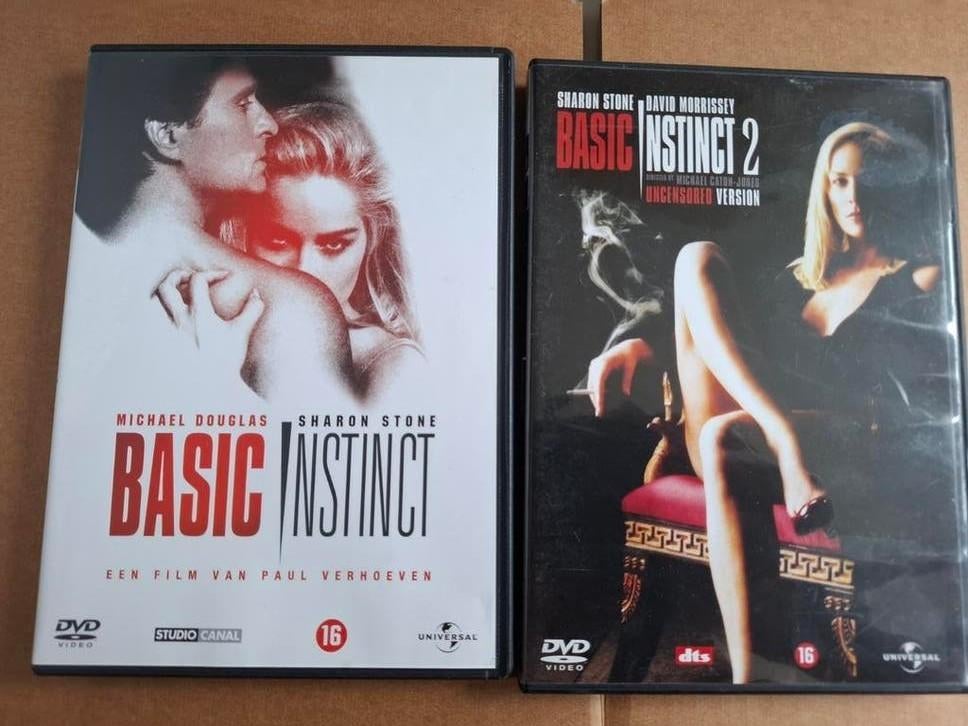 Basic instinct 1 en 2, Cd's en Dvd's, Alle leeftijden, Ophalen of Verzenden, Zo goed als nieuw, Detective en Krimi