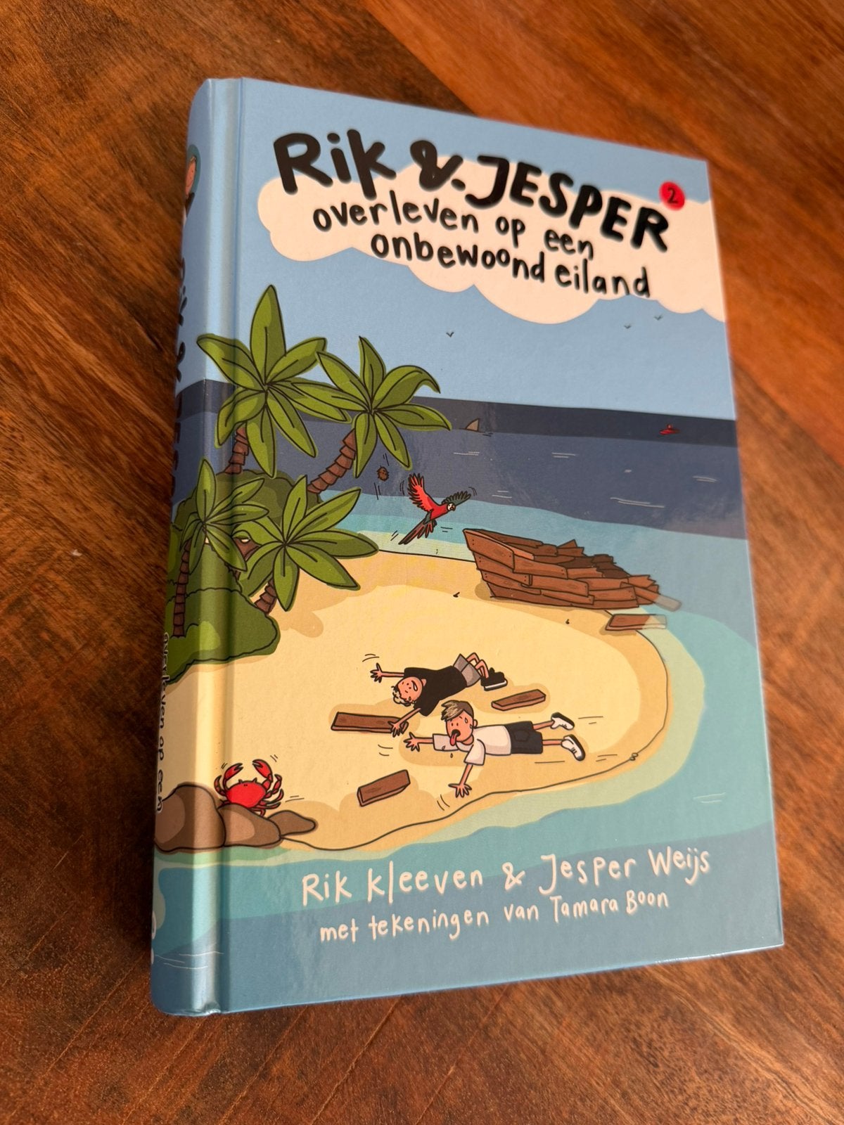 Rik en Jesper overleven op een onbewoond eiland, Fictie algemeen, Rik Kleeven; Jesper Weijs, Ophalen of Verzenden, Zo goed als nieuw