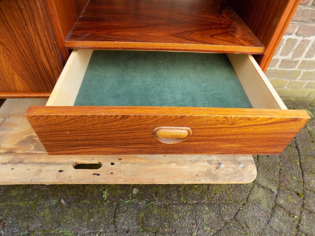 Vintage Wandmeubel rosewood Fristho sixties William Watting, Huis en Inrichting, Ophalen, Gebruikt, Hout