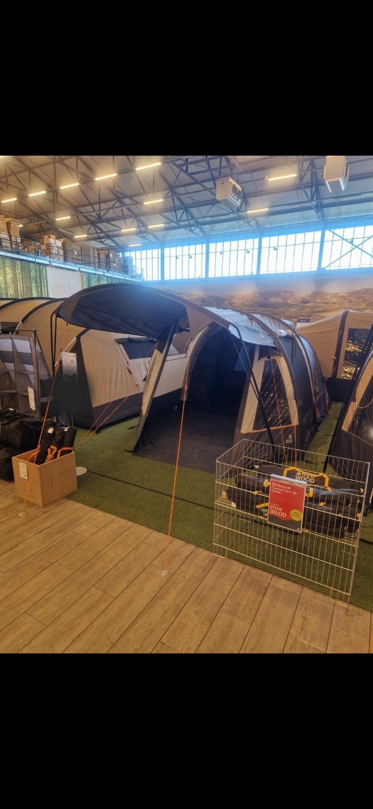 Redwood Arco 300 Air Grey opblaasbare tent + Canopy luifel, Caravans en Kamperen, Tenten, Ophalen, Zo goed als nieuw, Tot en met 4