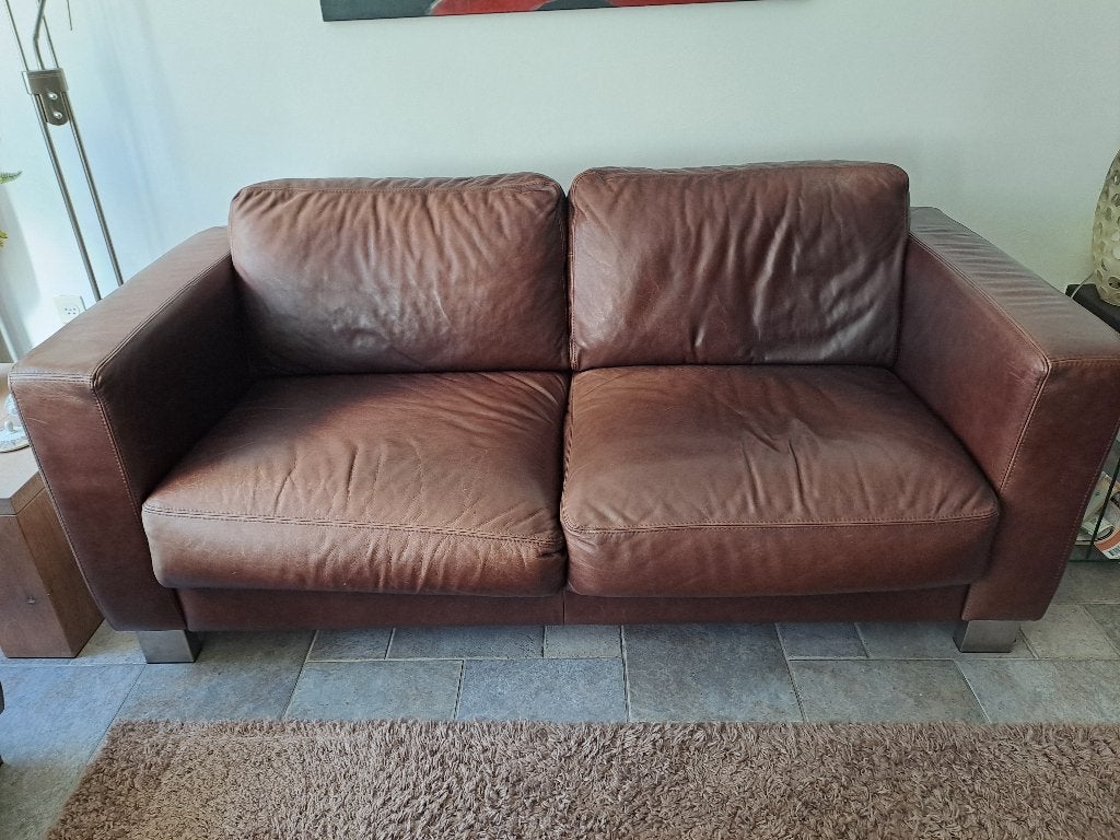 Bankstel, Huis en Inrichting, Ophalen, Gebruikt, Minder dan 75 cm, Rechte bank