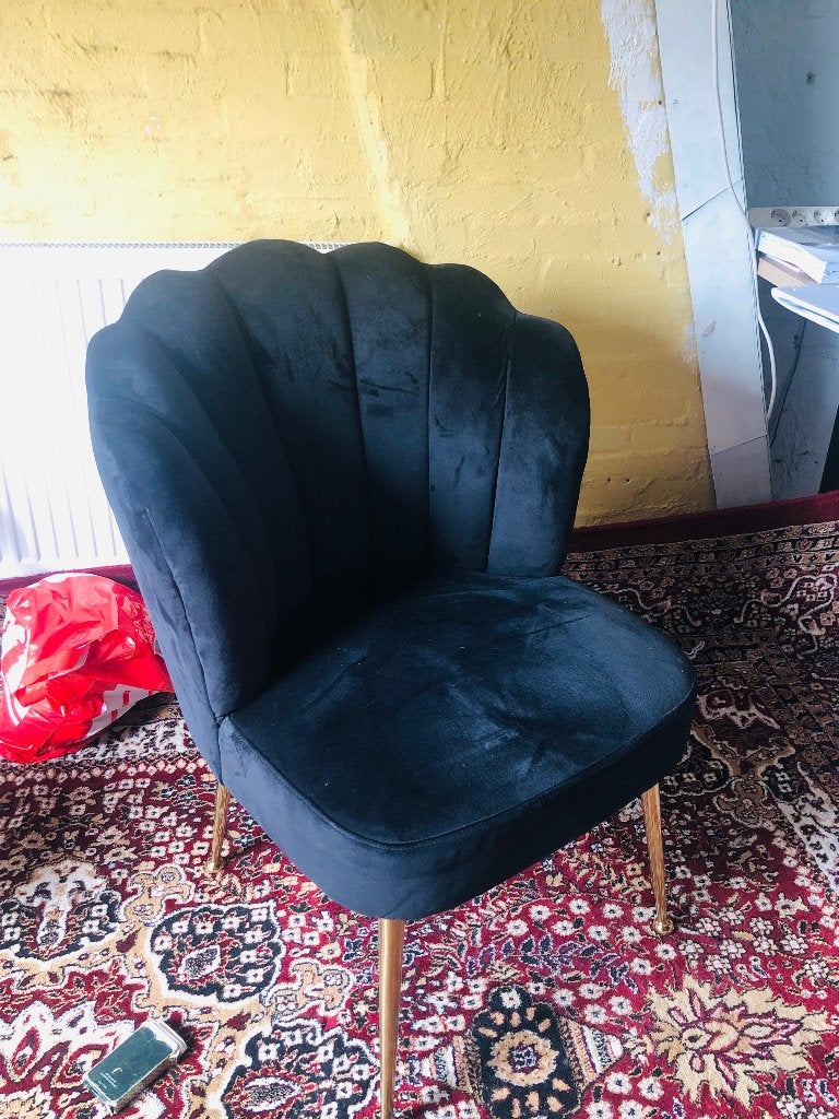 Richmond Velvet stoelen, Huis en Inrichting, Stoelen, Ophalen, Luxe uitstraling, Blauw, Zo goed als nieuw