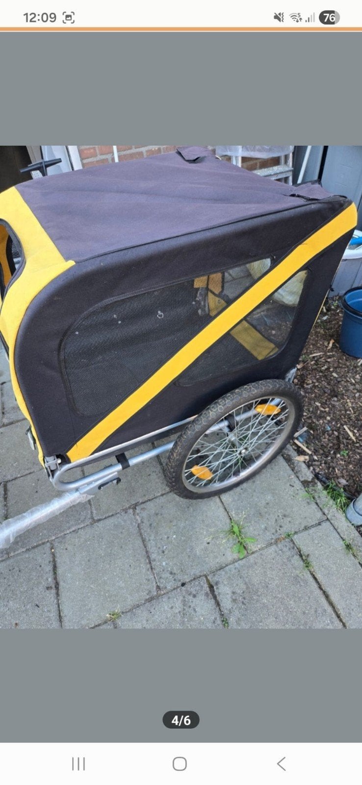 Hondenfietskar - Slechts 2x gebruikt, altijd binnen gestaan, Ophalen, Zo goed als nieuw, Hondenkar