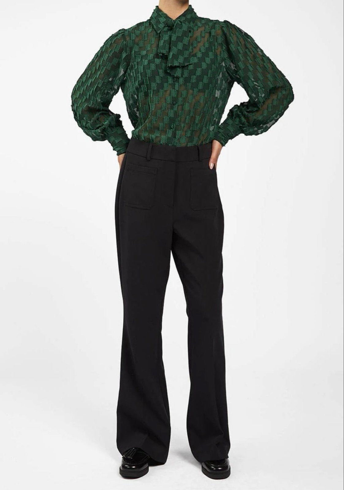 Aaiko flared broek zwart, maat XS NIEUW met etiket, Kleding | Dames, Zwart, Nieuw, Ophalen of Verzenden, Maat 34 (XS) of kleiner
