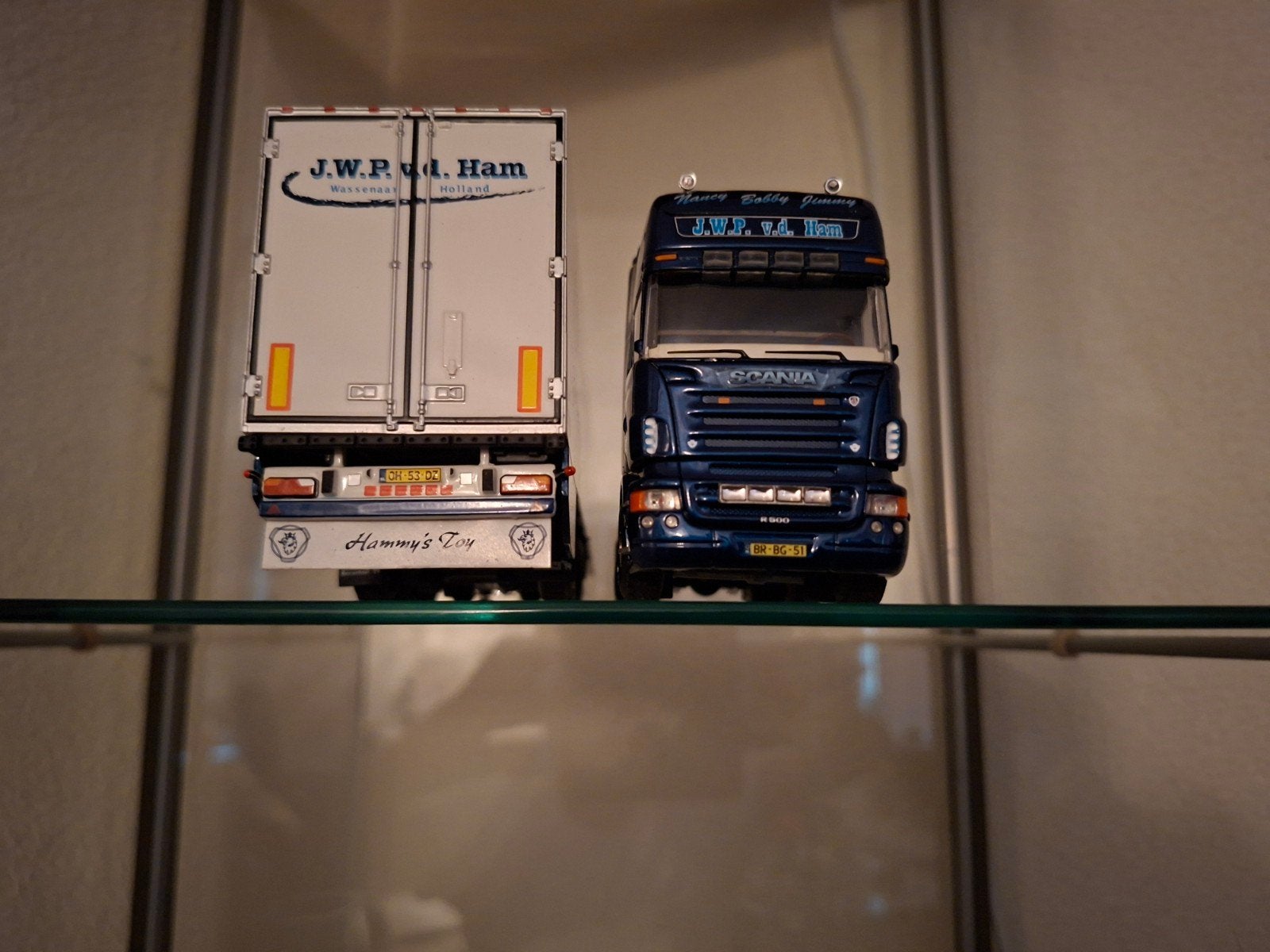 tekno Scania J.W.P van de Ham, Hobby en Vrije tijd, Ophalen of Verzenden, Zo goed als nieuw, Bus of Vrachtwagen, Tekno