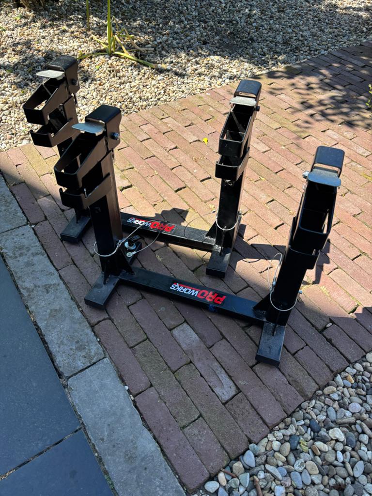2x ProWorks quickload standaard paddockstand, Auto diversen, Autogereedschap, Gebruikt, Ophalen of Verzenden