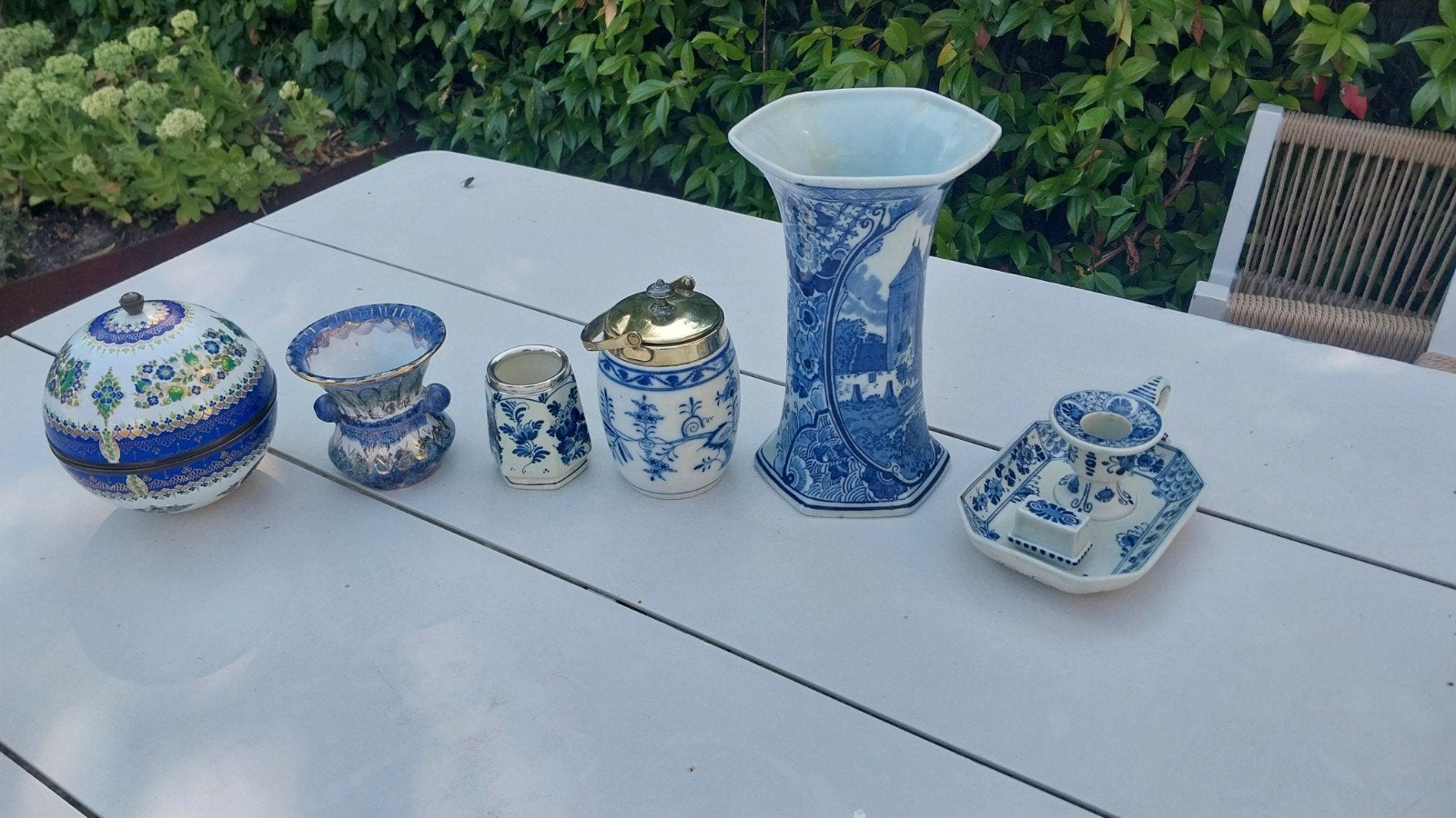 Diverse collectie: Delfts blauw, Meissen, Steinbock, Antiek en Kunst, Antiek | Keramiek en Aardewerk, Ophalen of Verzenden