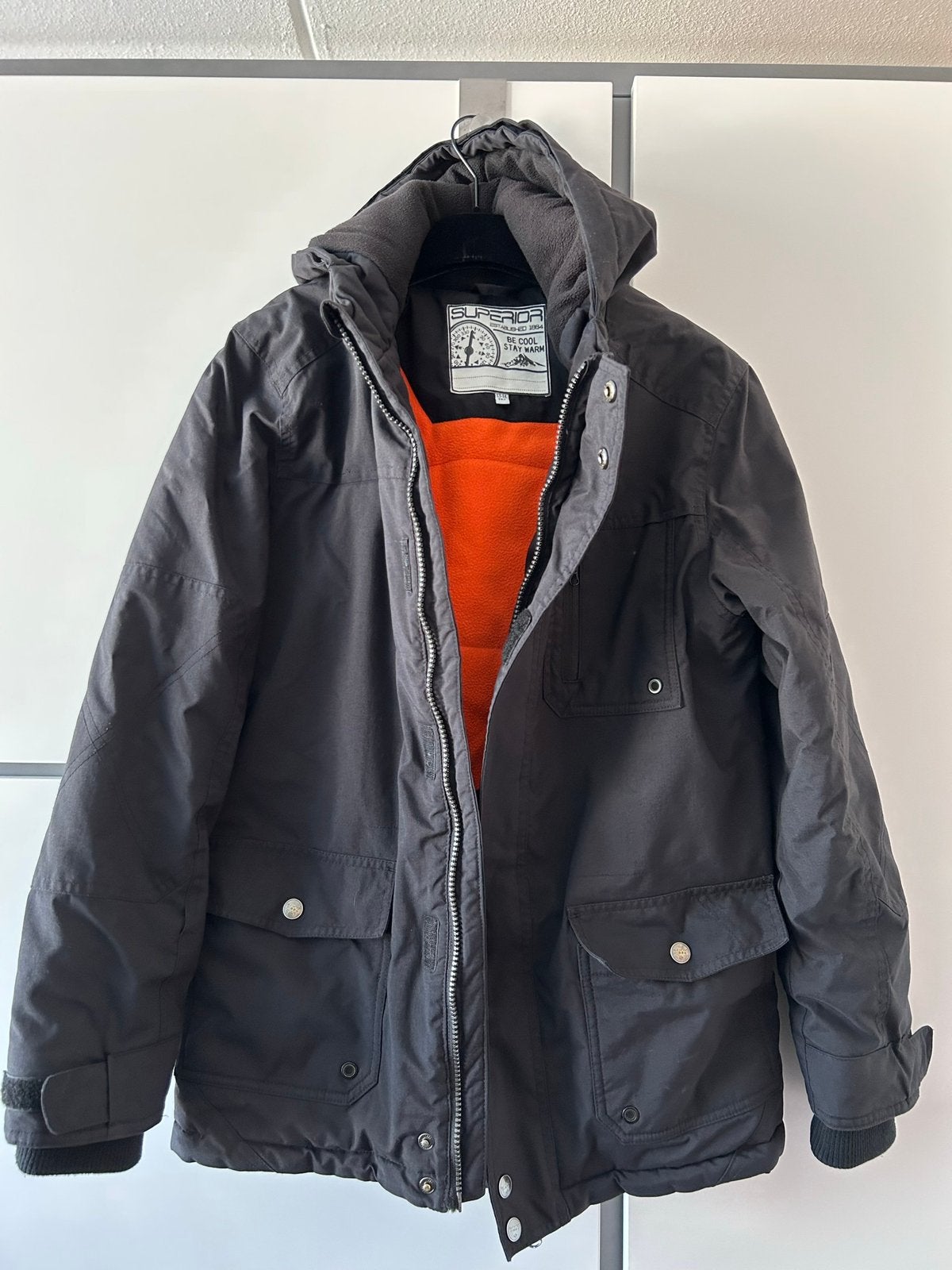 Marks & Spencer Superior Jas 13-14 Jaar Maat 158-164 Zwart, Ophalen of Verzenden, Gebruikt, Jongen of Meisje, Jas