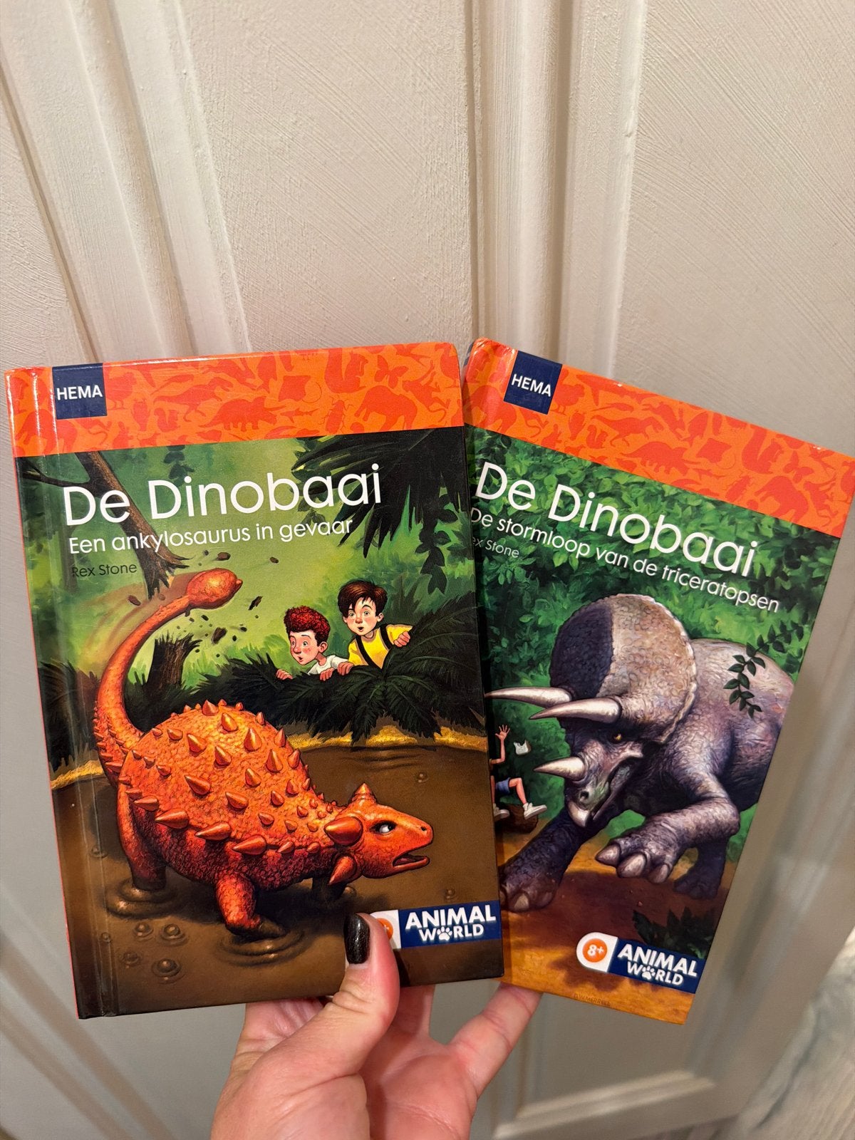 De Dinobaai: Een ankylosaurus in gevaar & De stormloop, Ophalen of Verzenden, Zo goed als nieuw, Fictie
