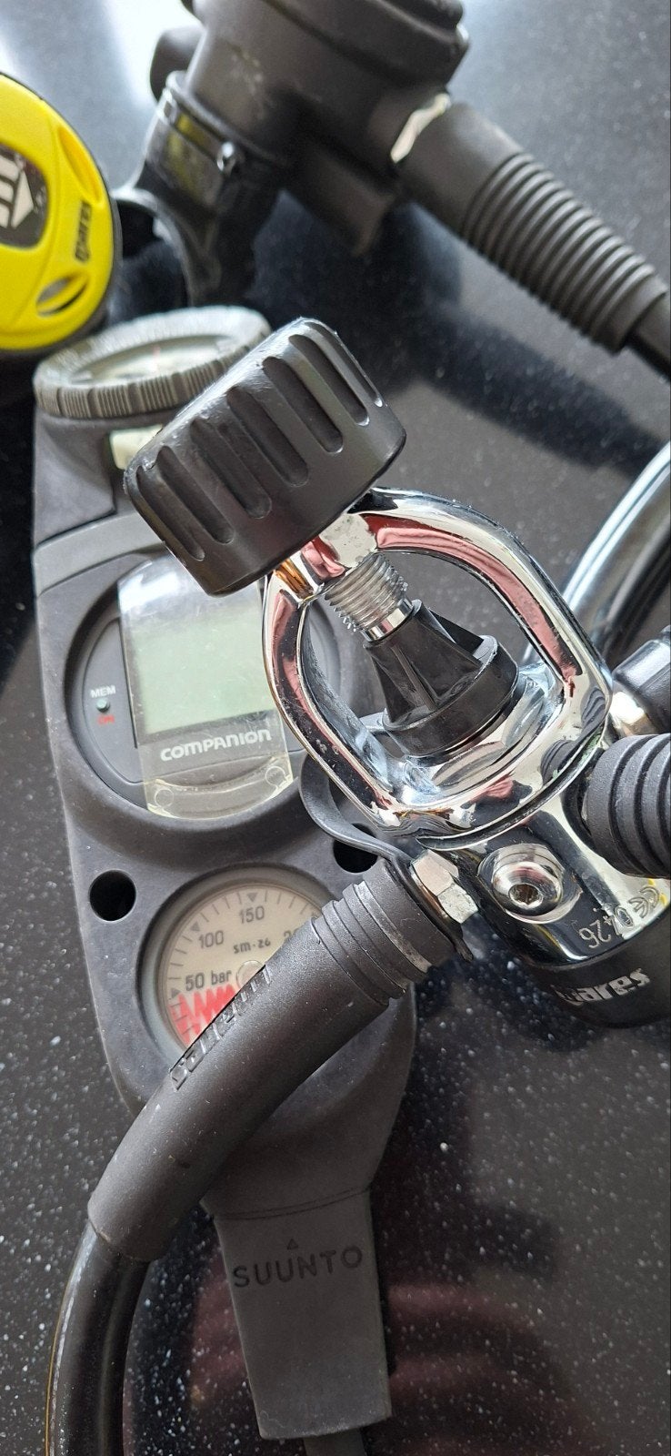 Mares automatenset met Suunto console, Ophalen of Verzenden, Gebruikt