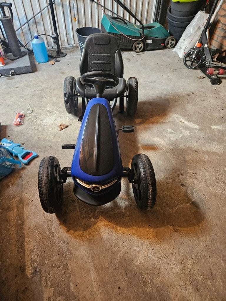 Mercedes-Benz Go Kart Skelter - Blauw, Ophalen, Zo goed als nieuw, Overige merken