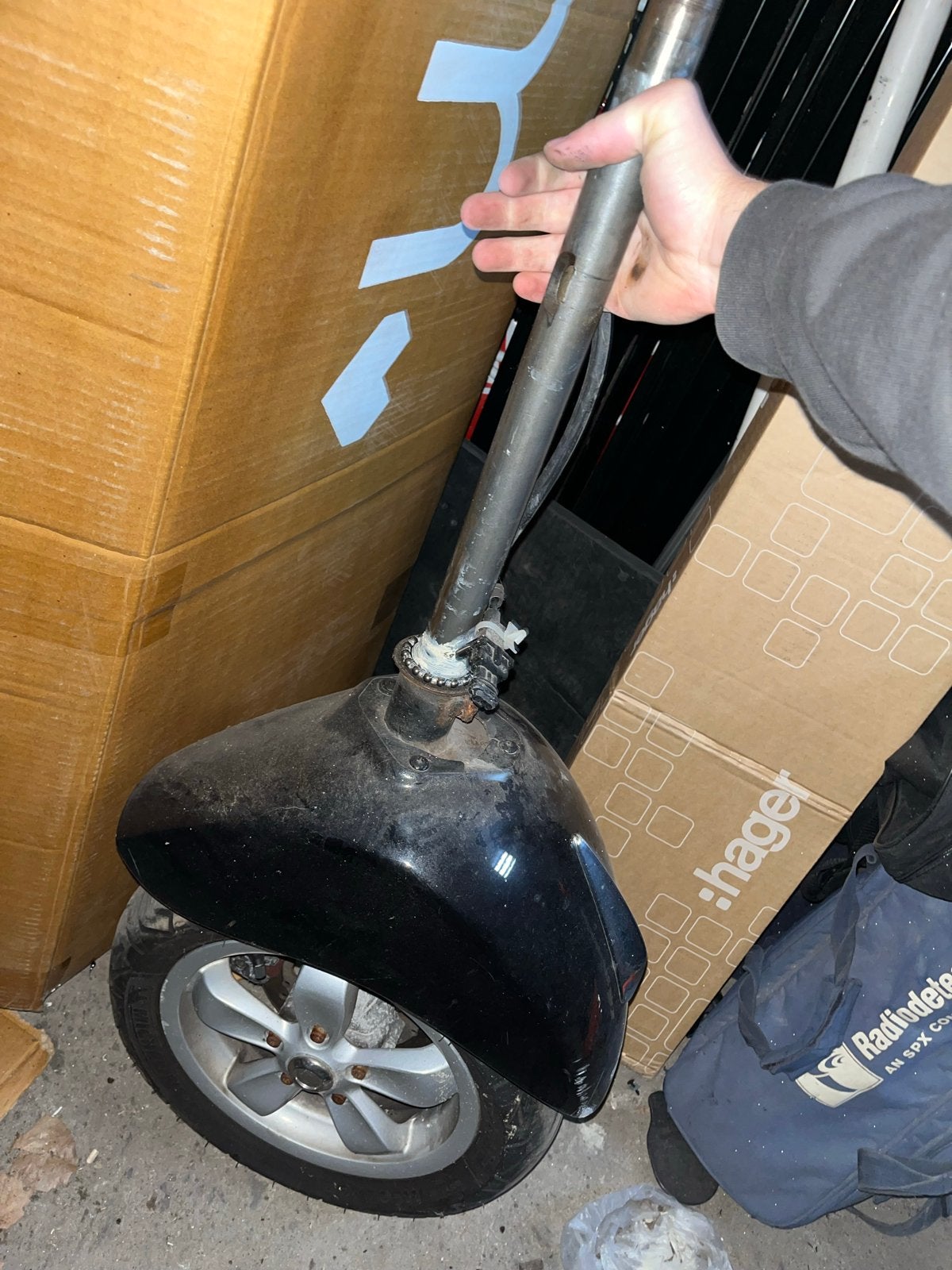 Voorvork vespa sprint/primavera recht, Ophalen, Gebruikt, Overige typen, Overige merken