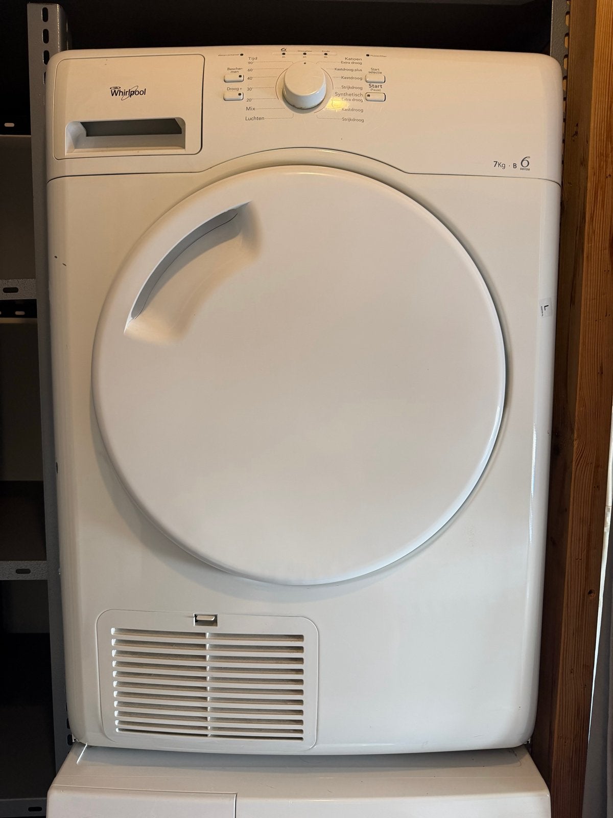 Whirlpool 6kg condensdroger, Witgoed en Apparatuur, Wasdrogers, Ophalen, 6 tot 8 kg, Gebruikt, Voorlader