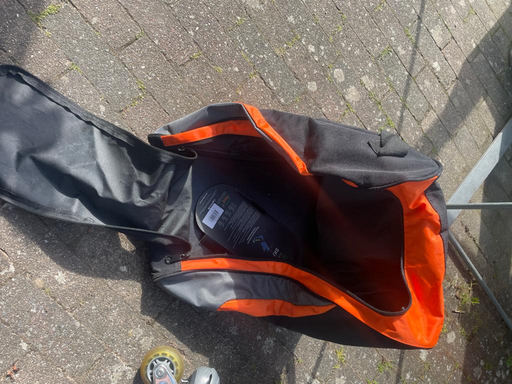 Handige ski schoen tas - Zwart/Oranje, Sport en Fitness, Skiën en Langlaufen, Gebruikt, Overige typen, Skiën, Ophalen