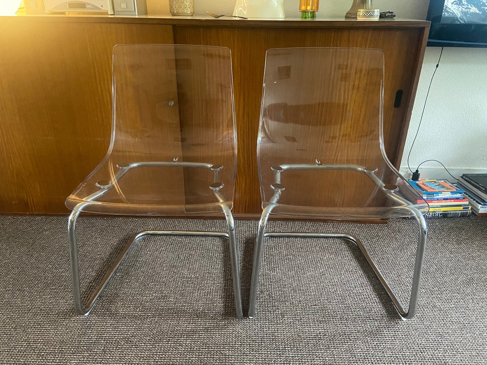 Tobias ikea stoelen, Ophalen, Gebruikt, Wit, Twee