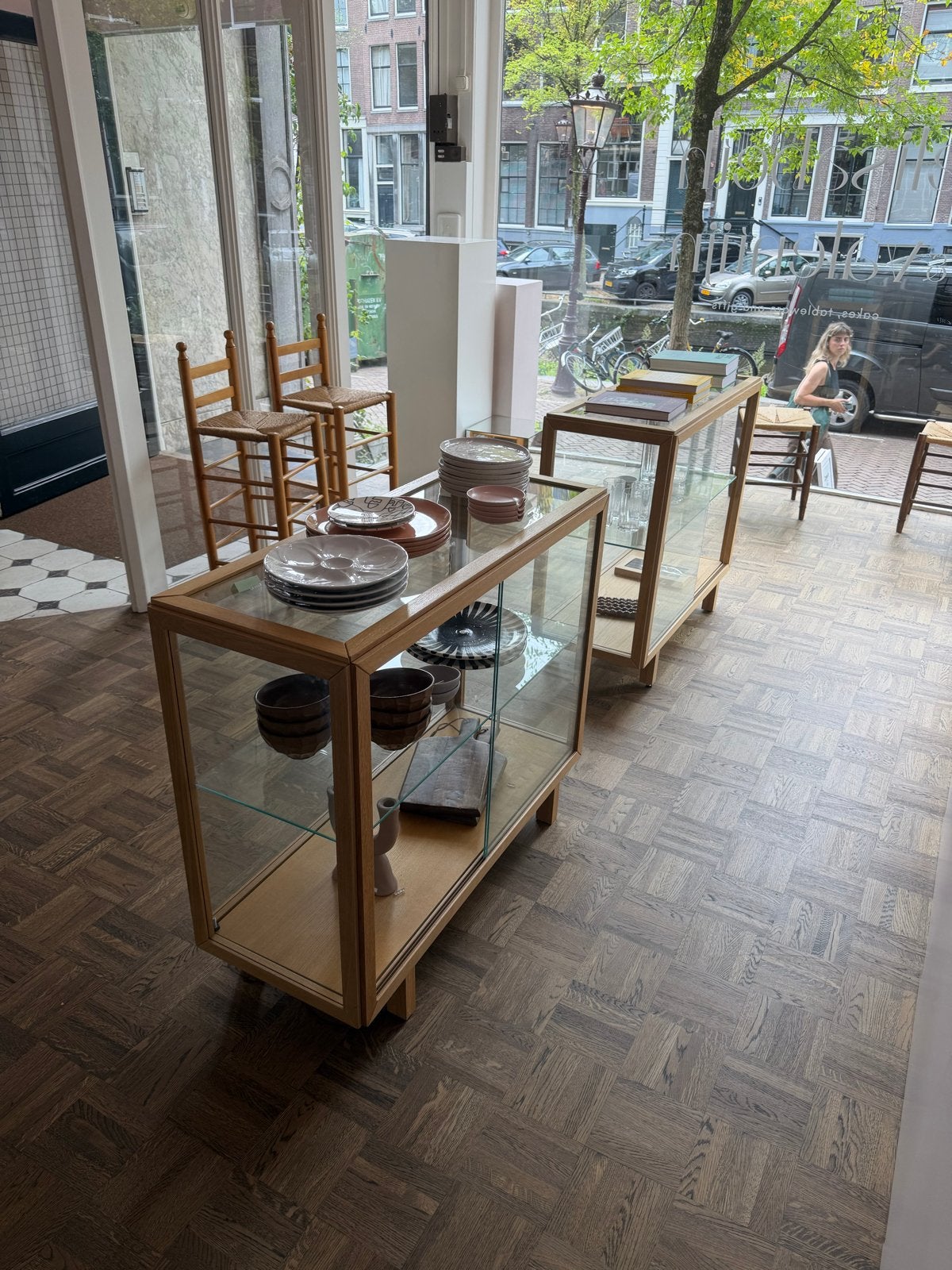 Ikea stockholm 2025 Glazen Vitrinekast (prijs per stuk), Huis en Inrichting, Met plank(en), Glas, Minder dan 100 cm, 25 tot 50 cm