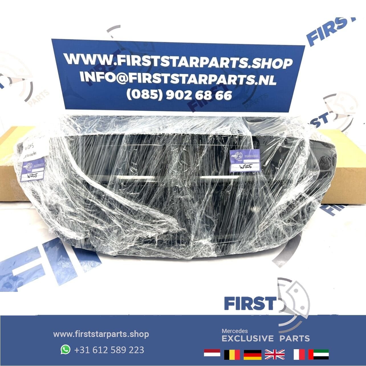 W205 C KLASSE ACHTERKLEP COMPLETE KOFFERKLEP KOFFERBAK origi, Gebruikt, Ophalen of Verzenden, Achter, -