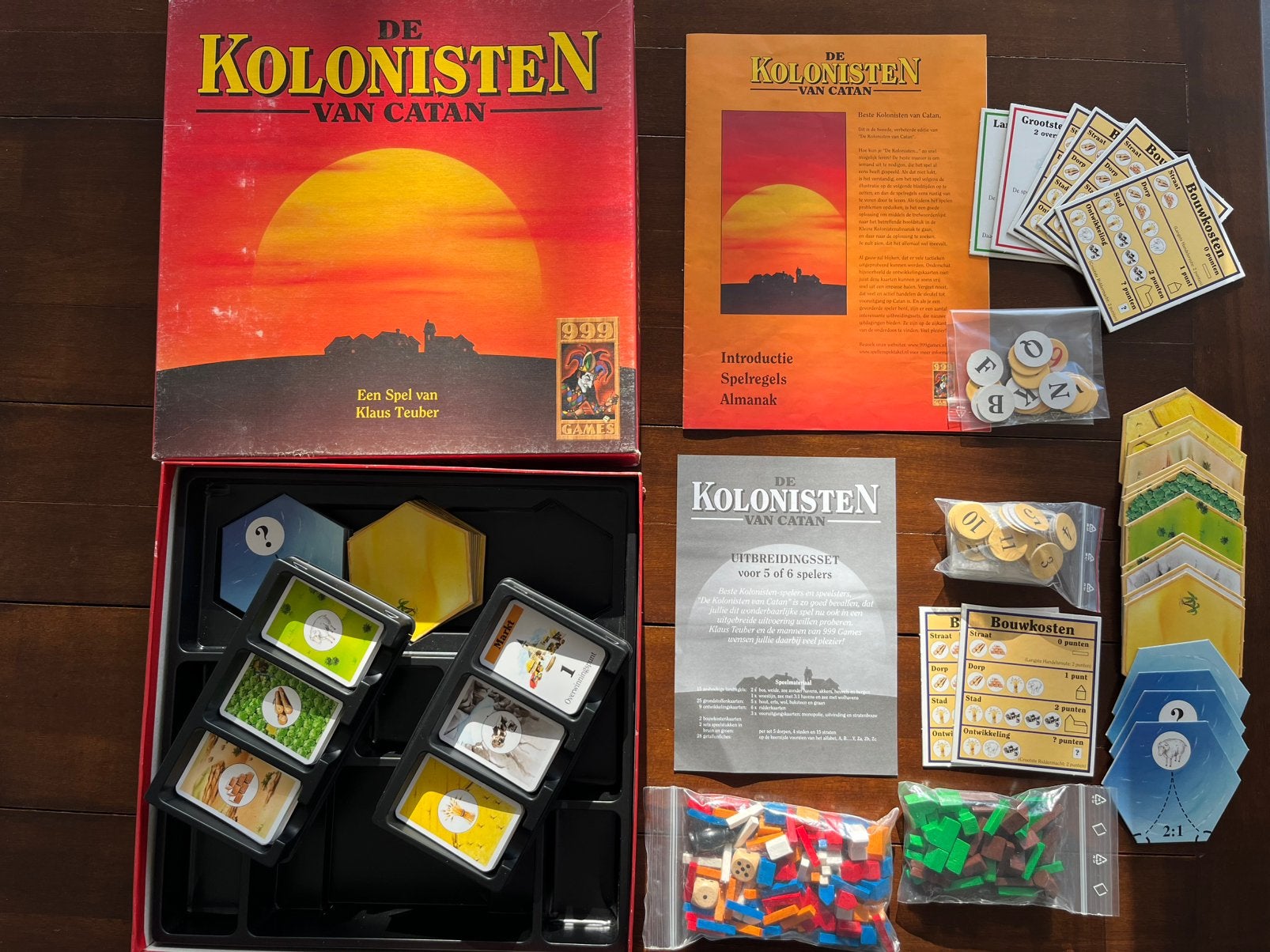 Kolonisten van Catan 6p - houten variant, Vijf spelers of meer, Ophalen of Verzenden, Zo goed als nieuw