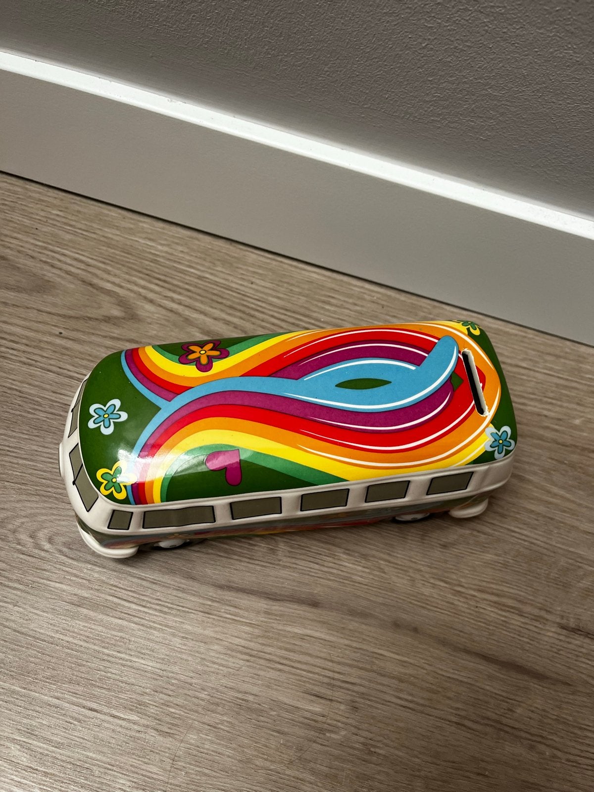 Vintage VW Bus Spaarpot - Hippie Design, Ophalen, Gebruikt