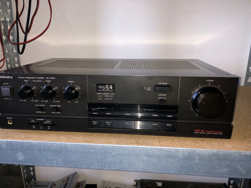 Technics versterker SU V 450, Audio, Tv en Foto, Overige merken, Gebruikt, Ophalen of Verzenden, Minder dan 60 watt