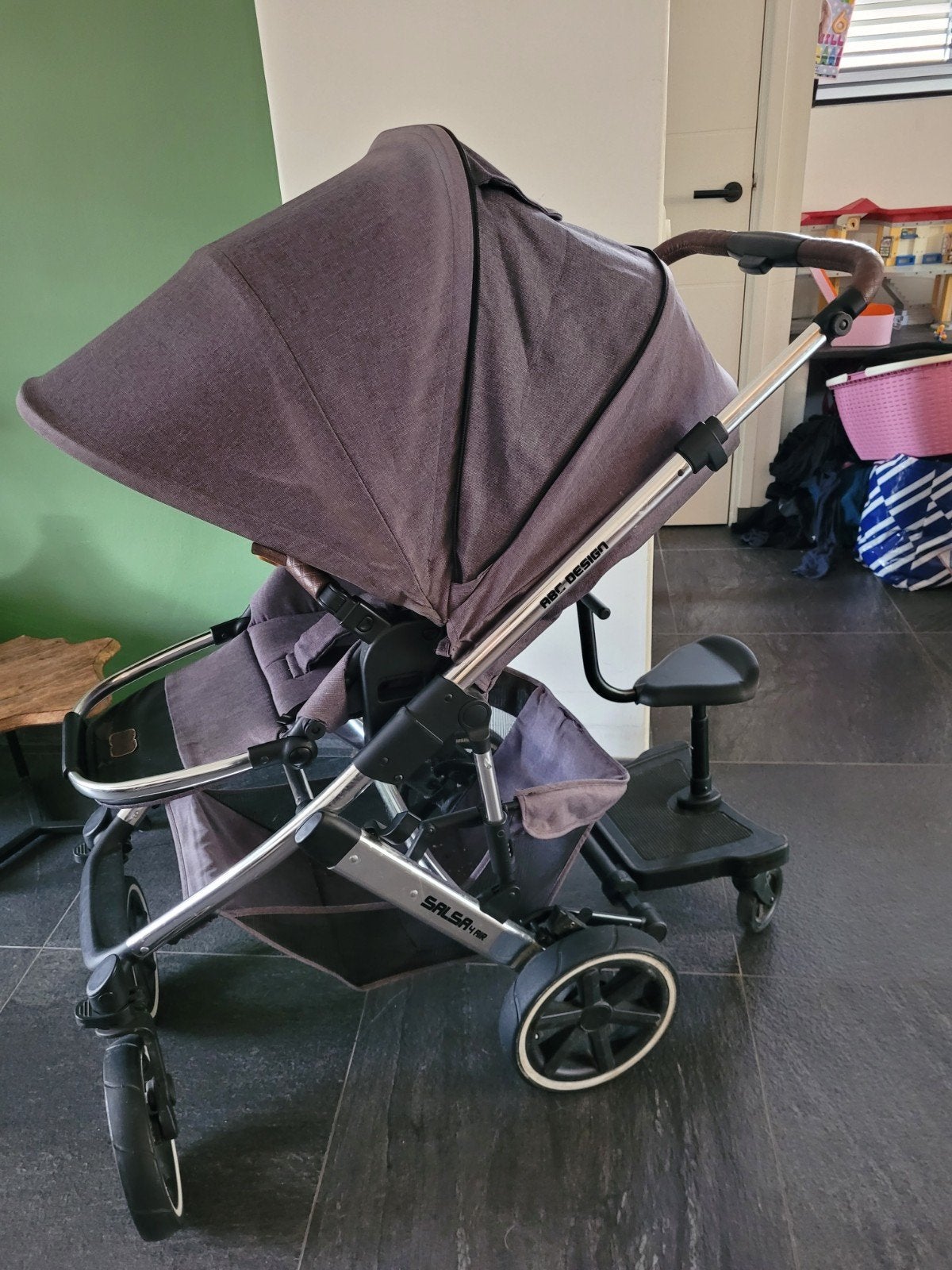 ABC Design Salsa 4 Air Combiwagen met Reiswieg, maxicosi en, Combiwagen, Ophalen, Overige merken, Verstelbare duwstang