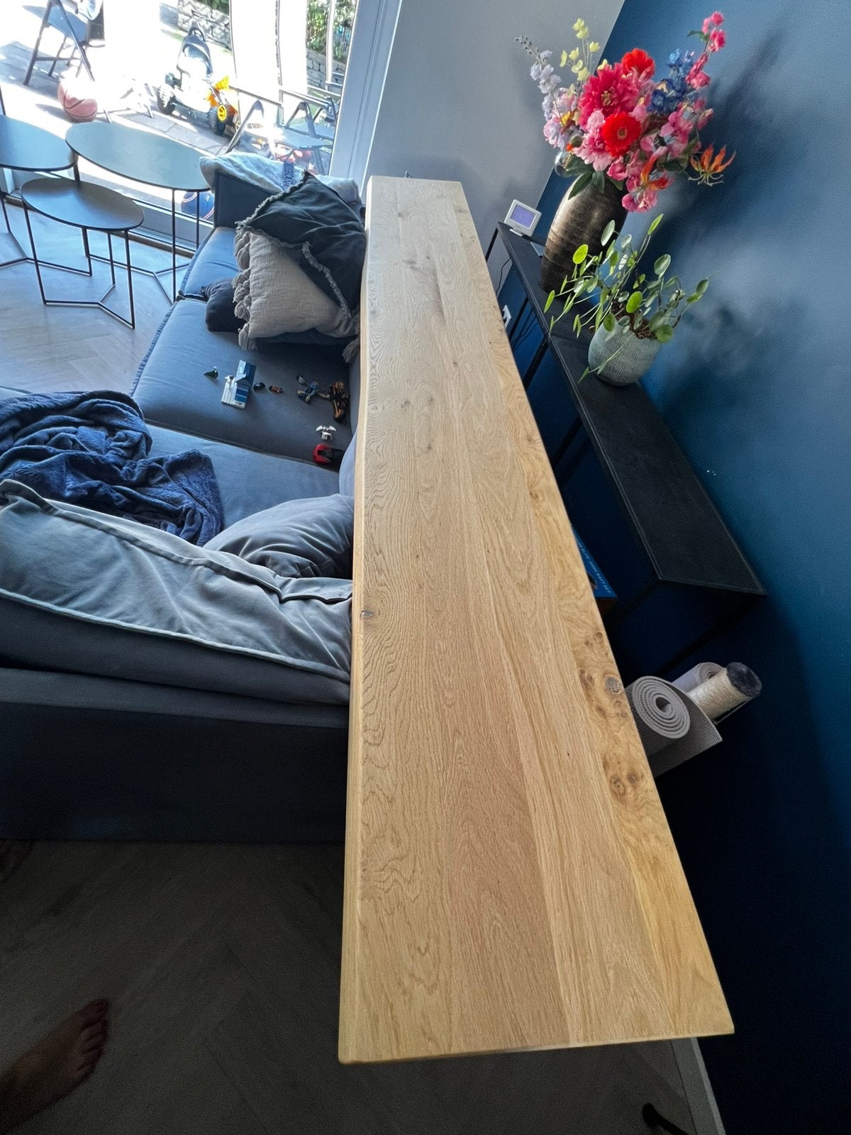 Lange houten plank van 260 cm, Ophalen, 25 tot 50 mm, Zo goed als nieuw, 250 tot 300 cm
