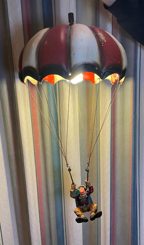 Allan Agohob parachuteclown lamp uit de jaren 70, Antiek en Kunst, Ophalen of Verzenden