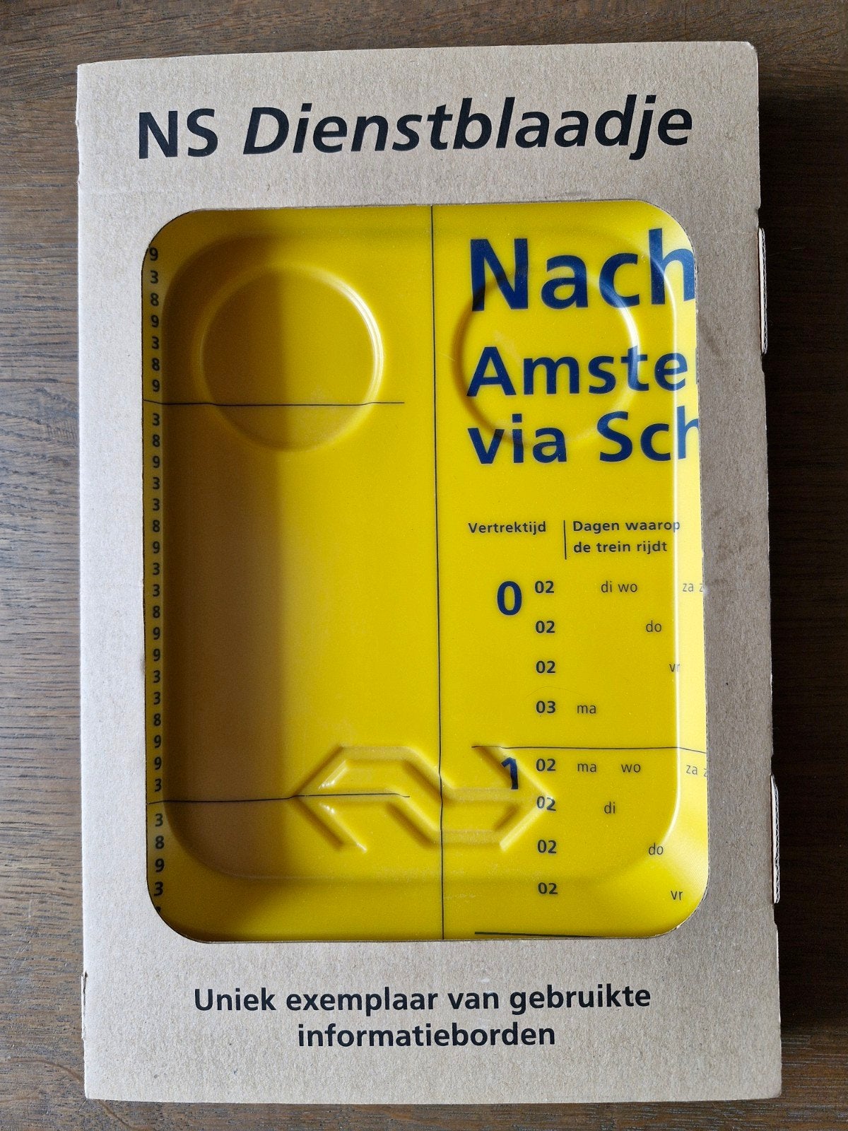 NS Dienstblaadje - exemplaar van gebruikte informatiebo, Ophalen of Verzenden, Nieuw, Trein, Overige typen