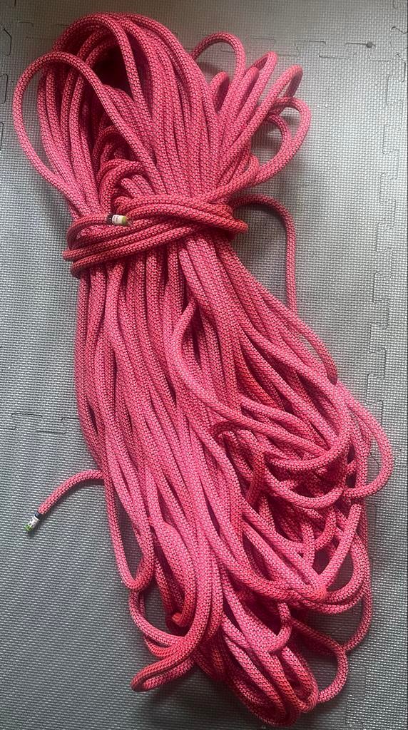 Heron Pro Dry klimtouw 9,8mm - 80 meter + rope brush Beal, Sport en Fitness, Klimsport, Ophalen, Gebruikt, Klimsport-accessoire
