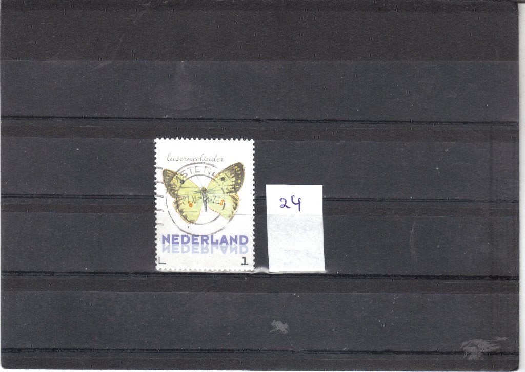 Nederland Kaderpostzegel Vlinders gest 24, Ophalen of Verzenden, Gestempeld