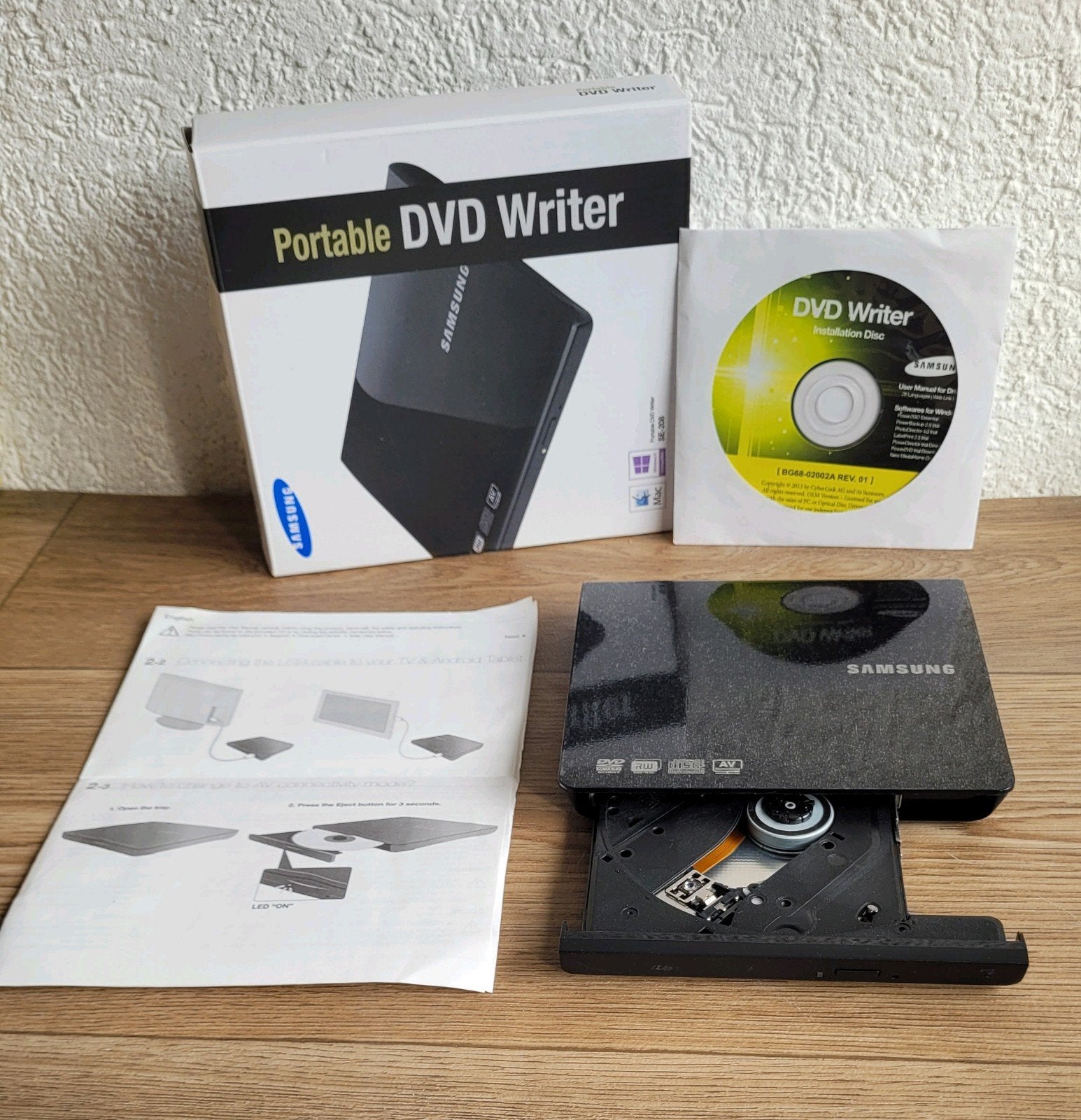 Samsung Externe DVD Writer SE-208DB/TSBS, Gebruikt, Cd, Extern, MacOS