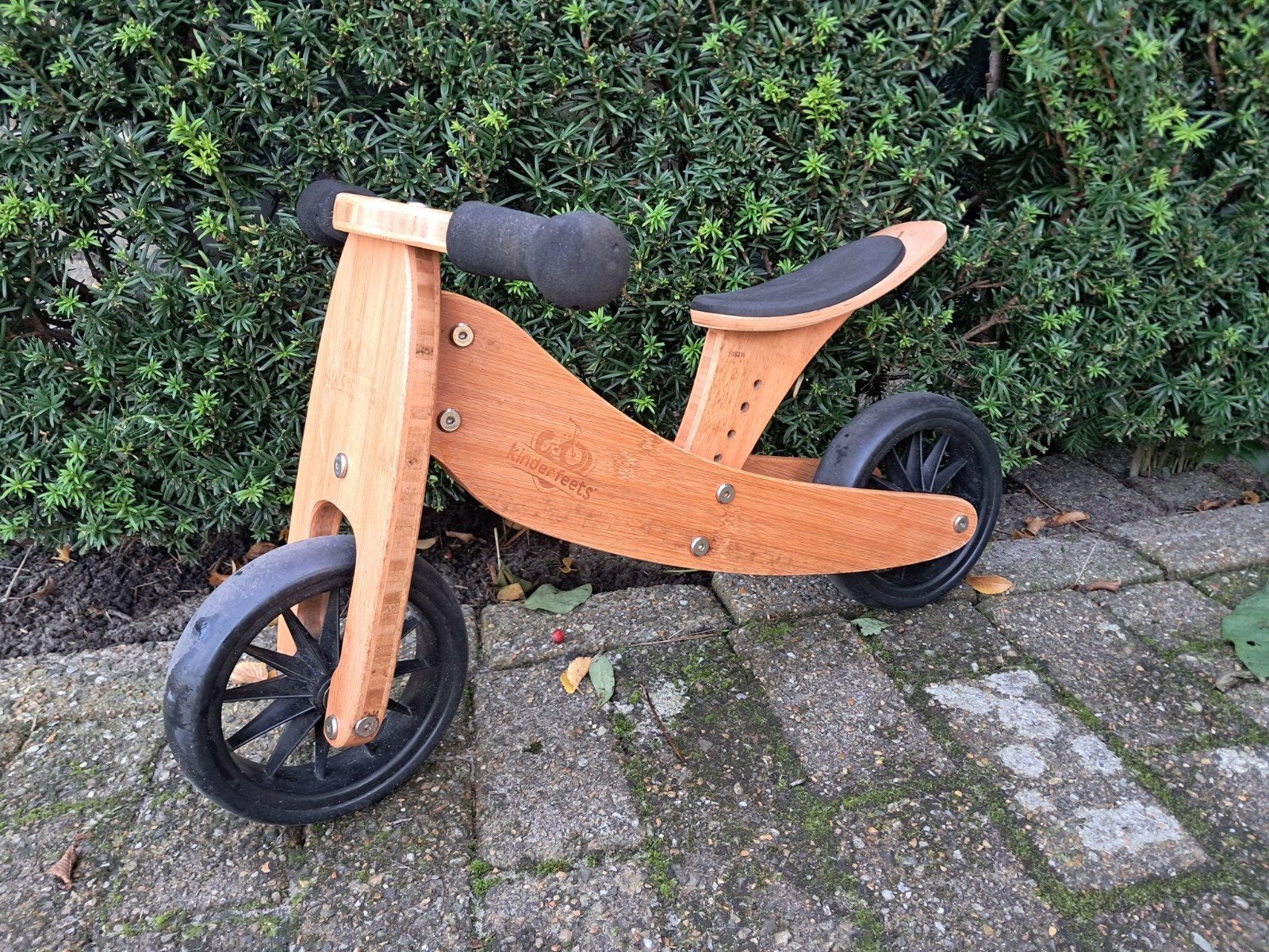 Kinderfeets Bamboe Loopfiets - 2-in-1, Ophalen, Gebruikt, Minder dan 16 inch, Kinderfeets