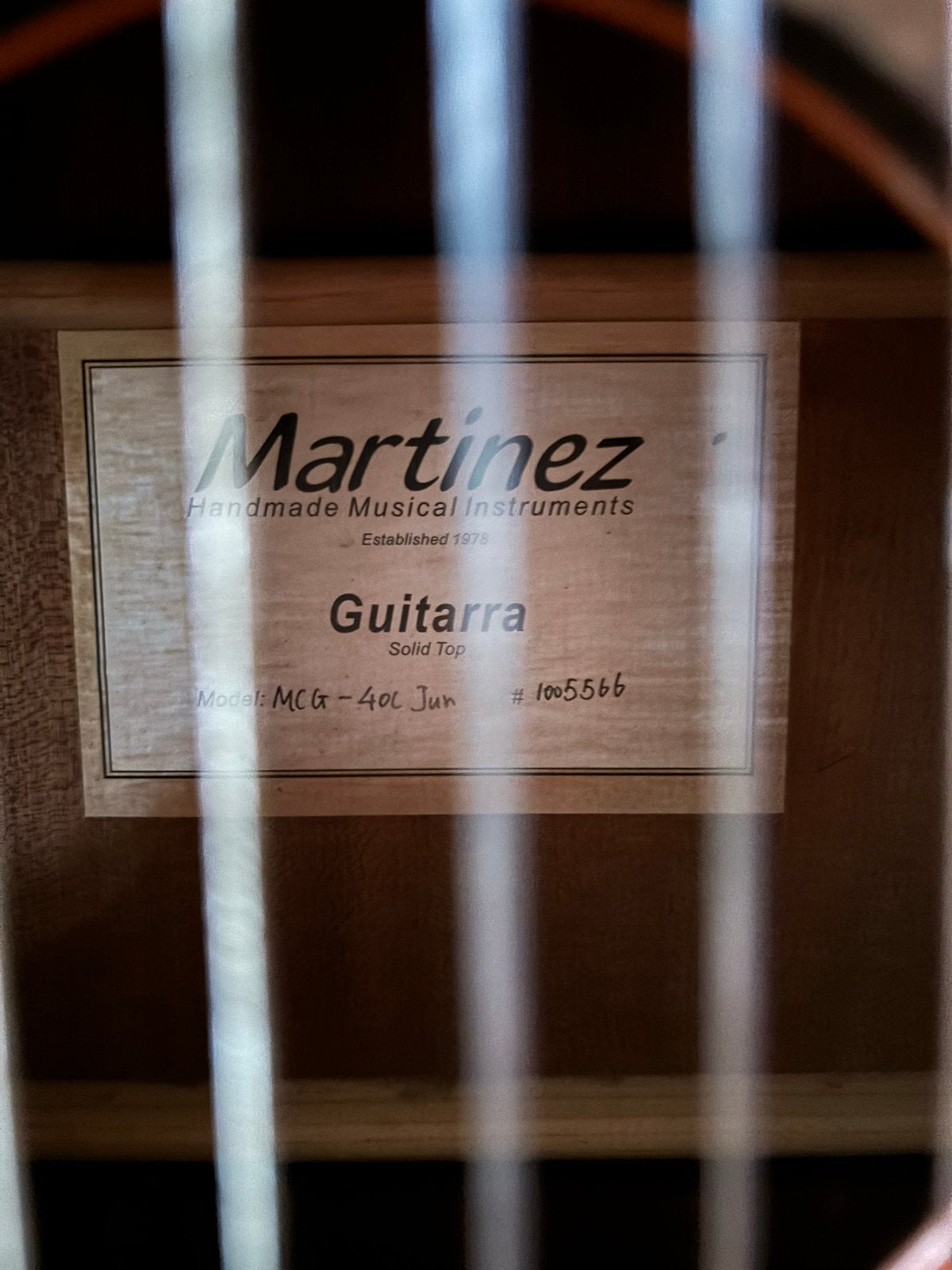 Martinez MCG-40C Junior Klassieke Gitaar met hoes, Ophalen, Zo goed als nieuw, Klassieke of Spaanse gitaar, Met koffer