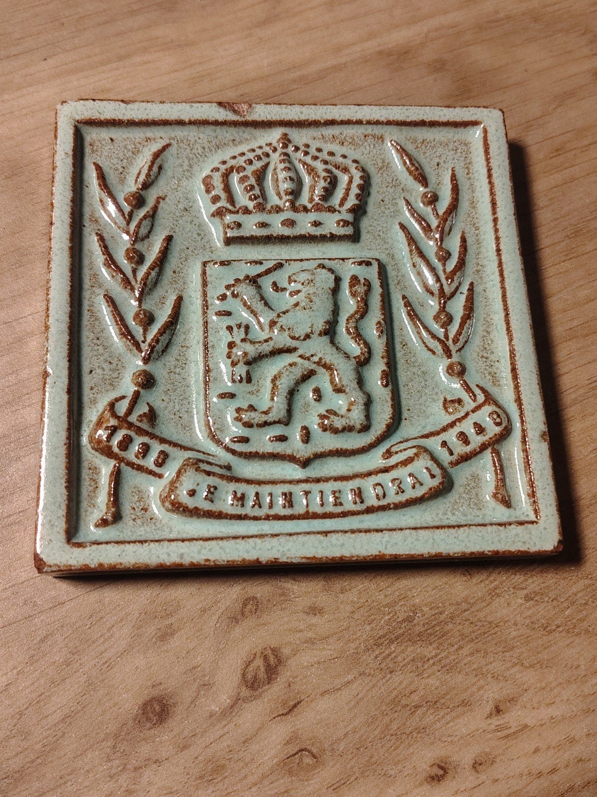 Westraven Je Maintiendrai Tegeltje, Ophalen of Verzenden