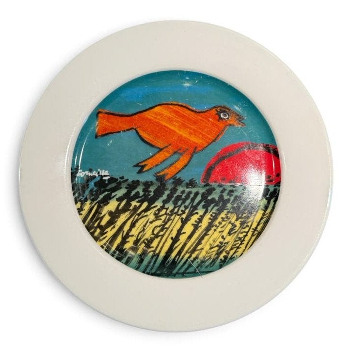 Corneille Ontbijtbord met vogelmotief, Antiek en Kunst, Ophalen of Verzenden