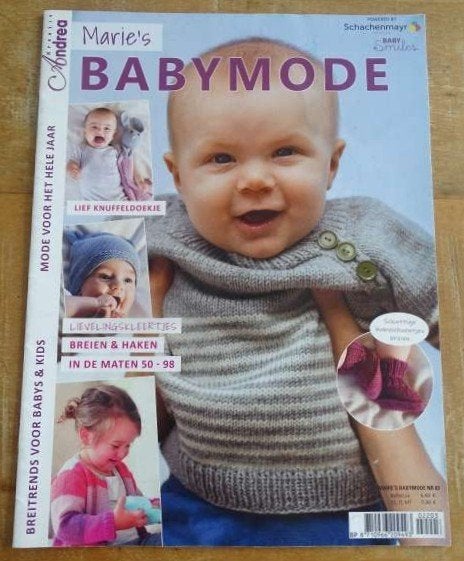 Marie's babymode baby breiboek Andrea Kreativ nr. 3 - 2022, Hobby en Vrije tijd, Verzenden, Zo goed als nieuw, Breien, Patroon of Boek