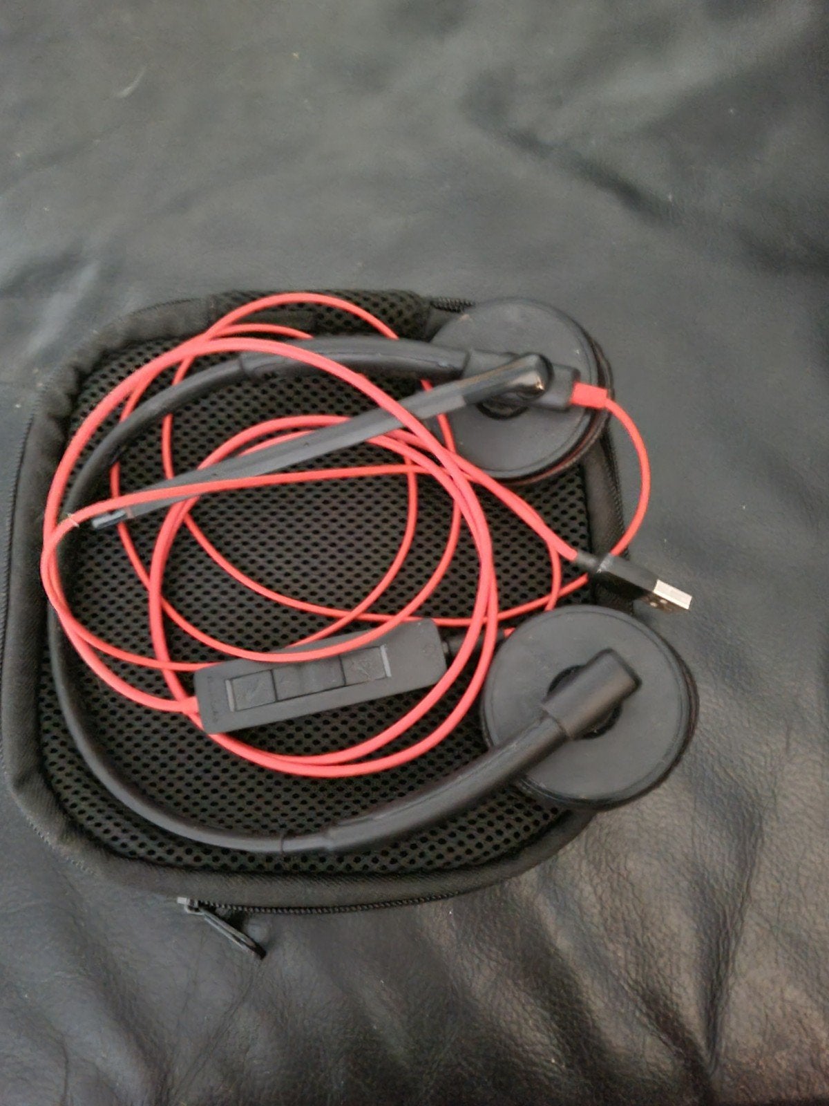 Plantronics C3220 USB Headset met Microfoon en Draagtas, Ophalen of Verzenden, Gebruikt
