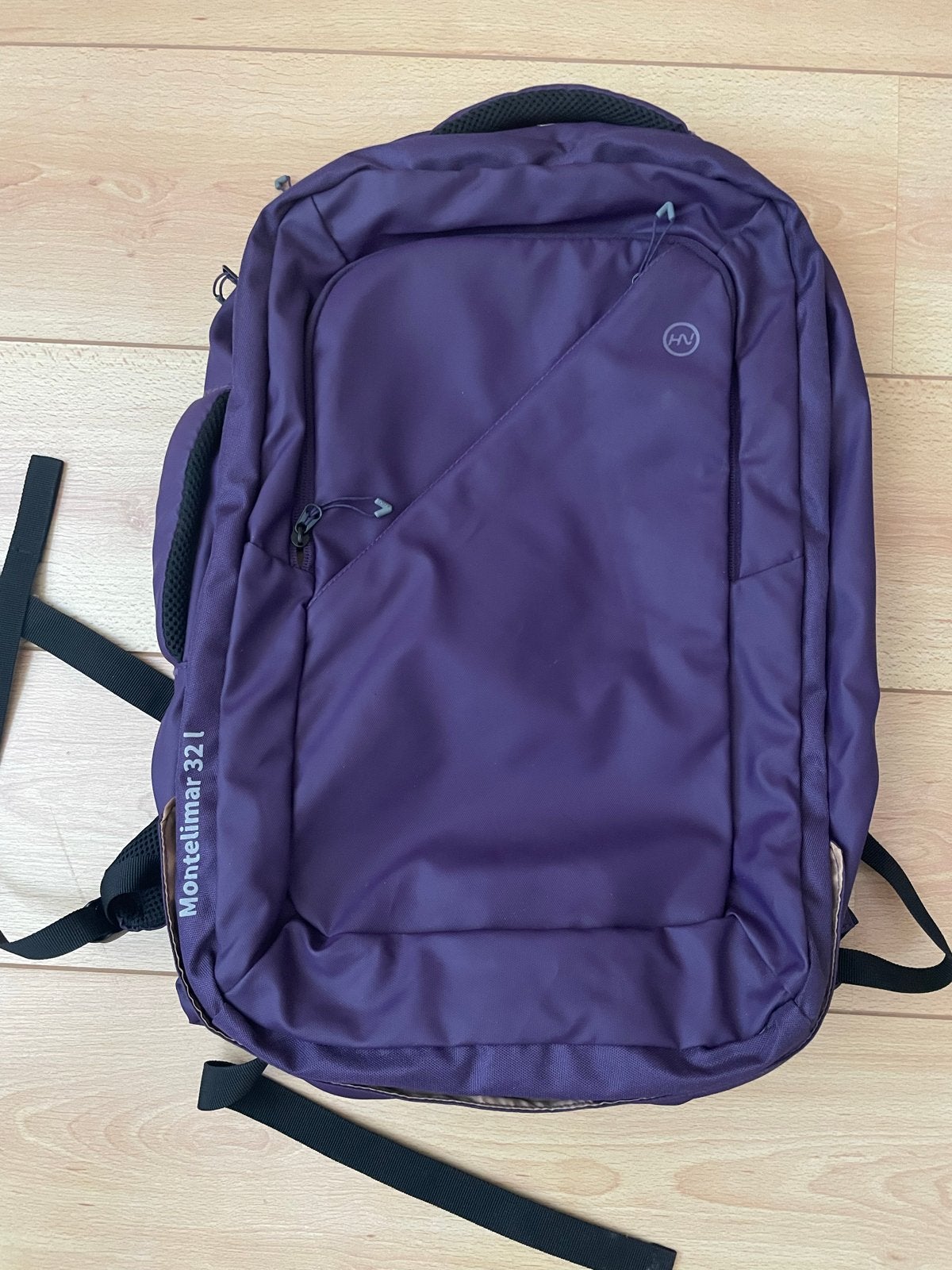 Clamshell rugzak 32L - Paars, Zo goed als nieuw, Sieraden, Tassen en Uiterlijk, Tassen | Rugtassen, 25 tot 40 cm, Ophalen of Verzenden