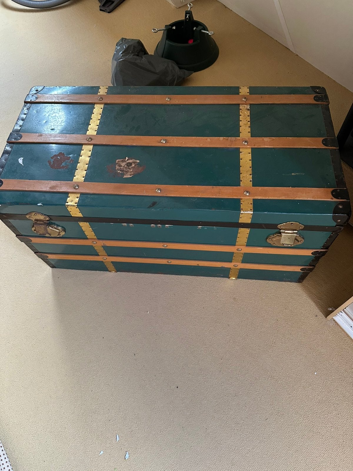 Vintage dekenkist /verkleedkist, Huis en Inrichting, Ophalen, Gebruikt, 100 tot 150 cm, 5 – 50