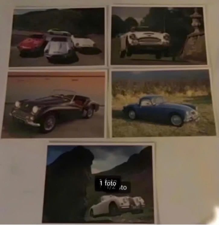 classic and sportscar prentbriefkaartenserie nr.1 t/m 5, Ophalen of Verzenden, Zo goed als nieuw, Algemeen