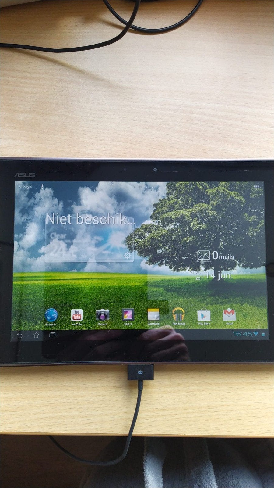 ASUS Tablet - Goed werkend, inclusief oplader, Computers en Software, Android Tablets, Gebruikt, Wi-Fi, 10 inch, 16 GB, Uitbreidbaar geheugen
