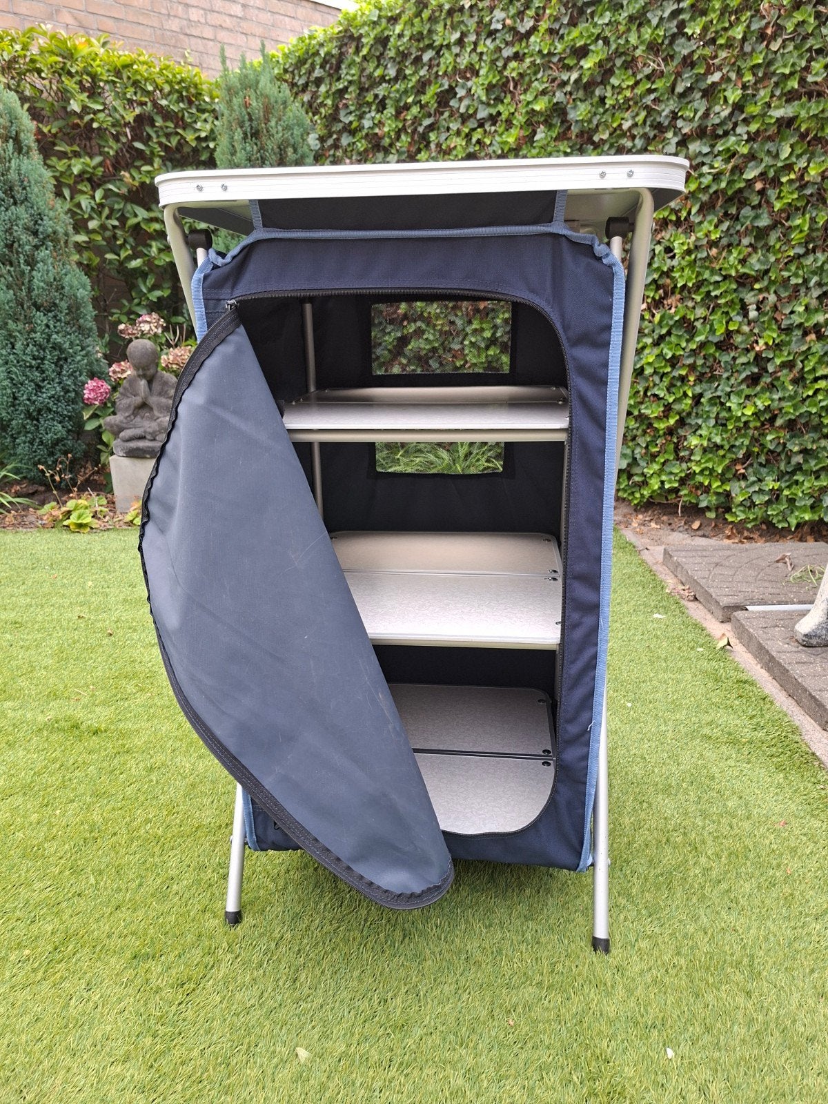 Handig opvouwbaar campingkastje - 100x54x54 cm, Caravans en Kamperen, Kampeeraccessoires, Ophalen, Gebruikt