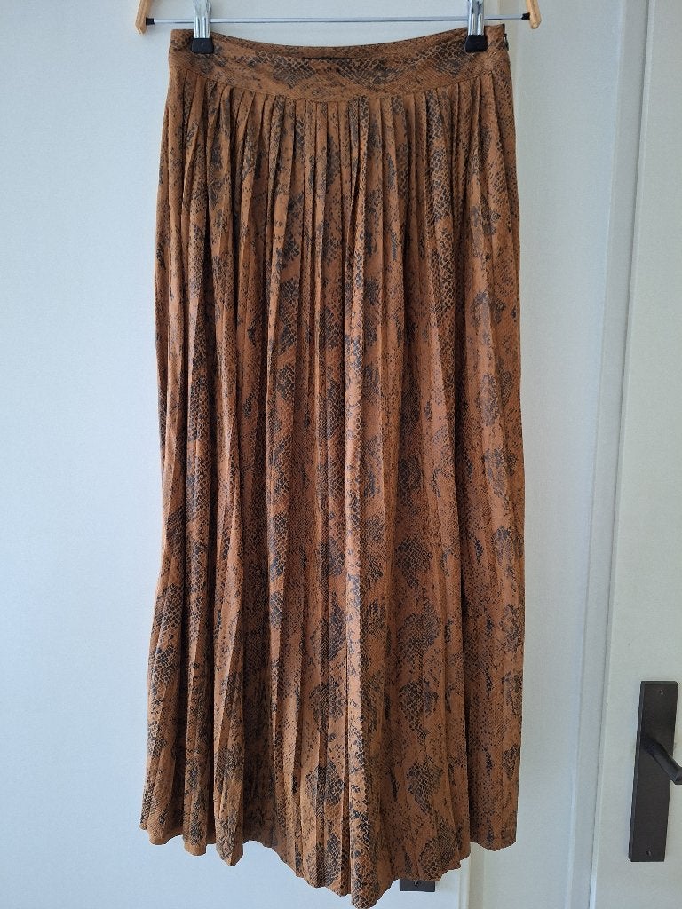 Erg mooie rok van ZARA maat S, Kleding | Dames, Bruin, Zara, Ophalen of Verzenden, Zo goed als nieuw