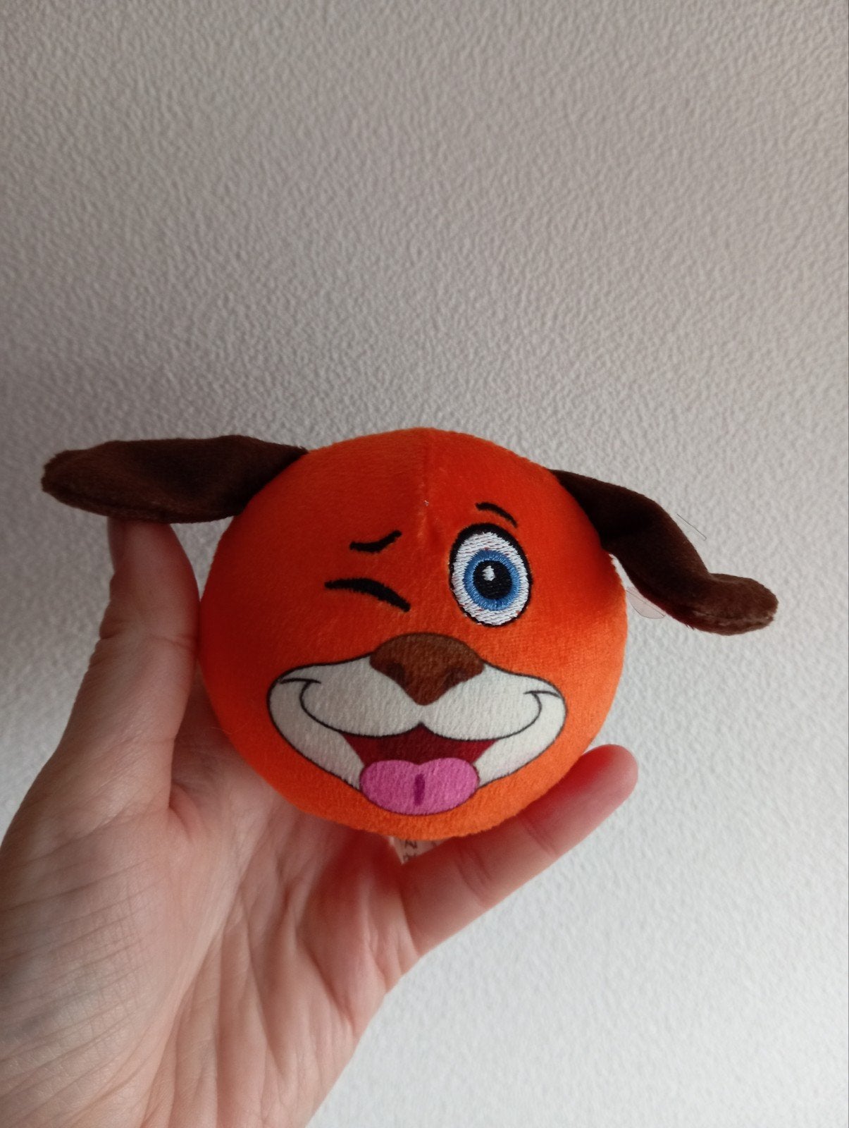 Lidl Boerderij Mini Knuffel Hondje, Lidl, Oranje, Zo goed als nieuw, Klein (minder dan 20 cm)