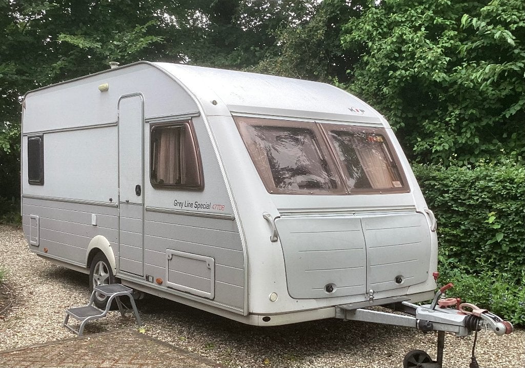 Caravan Kip Grey Line 47TDB, Vast bed, Rondzit, Kip, Particulier