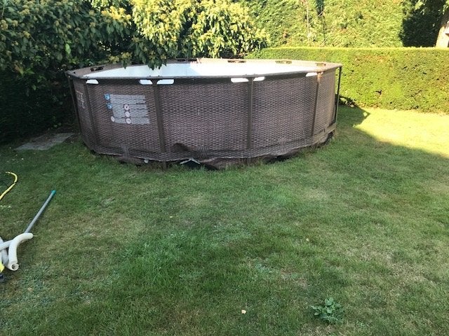 Bestway Steel Pro MAX Opzetzwembad 3.66m x 1.00m, Tuin en Terras, Zwembaden, Ophalen, Gebruikt, 80 tot 120 cm, Rond