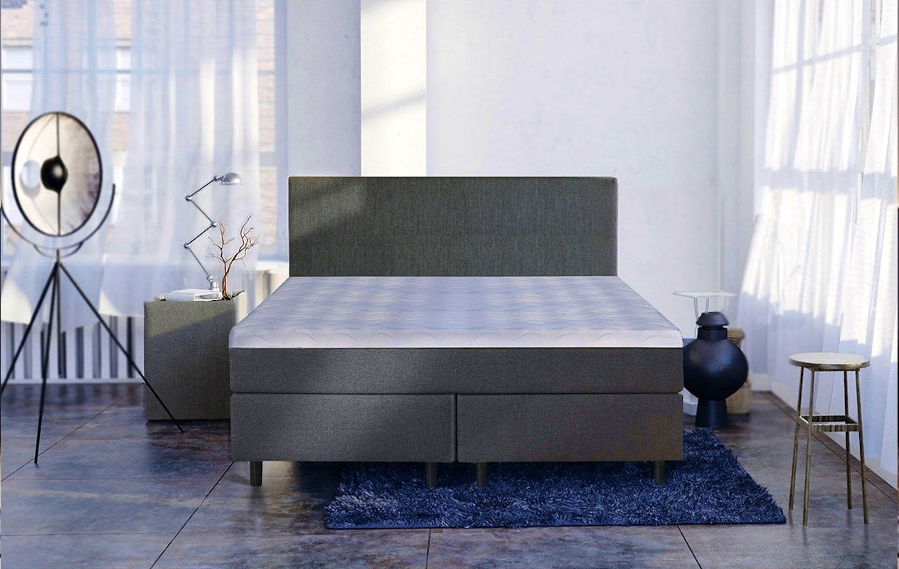 tweepersoons boxspringbed met matras en hoofdbord Twv 1899, Verstelbaar, Nieuw, Tweepersoons, 140 cm